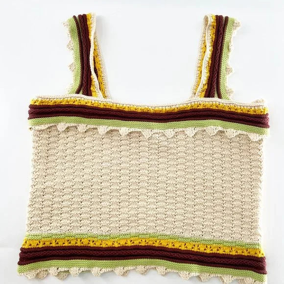 Marc New york Crochet Tank Top Size L NEW - Picture 1 of 8